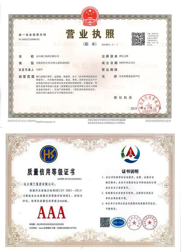 Бизнес лицензия / сертификат качества кредитного рейтинга